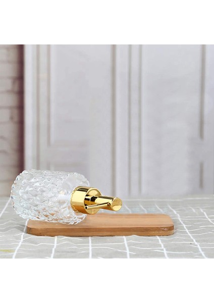 3x Çok Amaçlı Mesa Sabunluk Kolay Temizlenebilir Cam Sabun Pompası Dispenseri Mutfak ve Banyo Için Mükemmel (Altın) (Yurt Dışından) modelleri