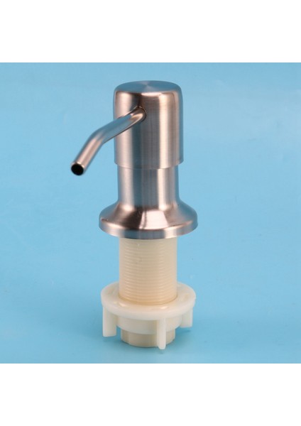 Mutfak Lavabo Için 2x Sabunluk Dahili Tezgahüstü Sabunluk Pompa Kafası ile 46 Inç Uzatma Tüp Kiti (Gümüş) (Yurt Dışından) fırsatları