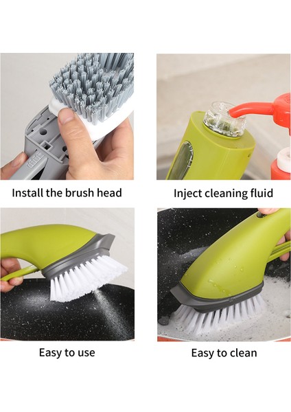 Mutfak Tavası, Lavabo ve Bulaşık Yıkama, Banyo Küvet Temizliği Için Sabunluklu Ovalama Fırçası (Yurt Dışından) indirimleri