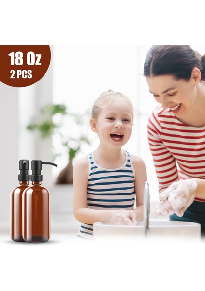 Cam 18 Oz El Cam Şişe Paslanmaz Çelik Itme Tipi Dağıtım Şişesi Sabunluk (Yurt Dışından) indirimleri