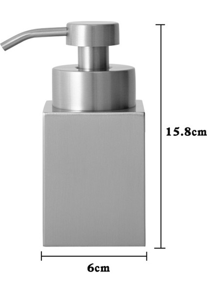 304 Paslanmaz Çelik Sabunluk Duş Jeli Dağıtıcı Şişe Şampuan Köpürtücü Köpük Şişe Losyon Şişesi Gümüş (Yurt Dışından) fiyatları