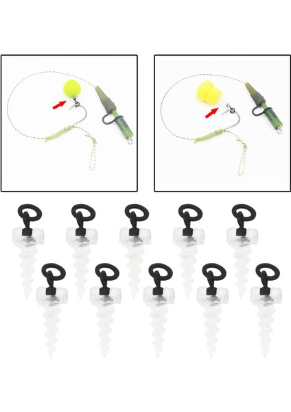 10 Boilie I Yuvarlak Döngü Dönerli 360° Teçhizat Yüzeyi 15MM (Yurt Dışından) indirimleri
