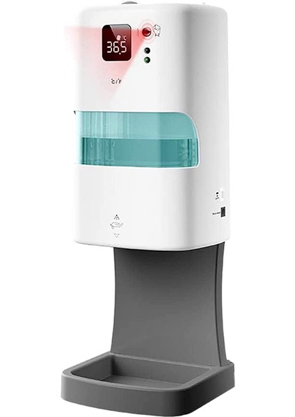 1000ML Otomatik El Sabunu Dispenseri Banyo Duvara Monte Sabunluklar USB Fotoselli Termometre (Yurt Dışından)