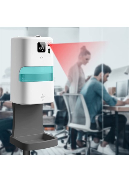 1000ML Otomatik El Sabunu Dispenseri Banyo Duvara Monte Sabunluklar USB Fotoselli Termometre (Yurt Dışından) fiyatları