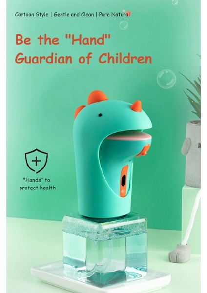 Otomatik Sabunluk Fotoselli El Sabunu Dispenseri Çocuklar Için Sevimli Dinozor Köpük Dağıtıcı Banyo Tezgahı A (Yurt Dışından) fiyatları