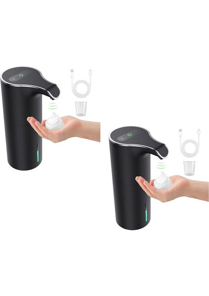 2x Otomatik Sabunluk Siyah, Köpük Sabunluk Şarj Edilebilir Temassız Otomatik Sabunluk Banyo Için (Yurt Dışından) modelleri