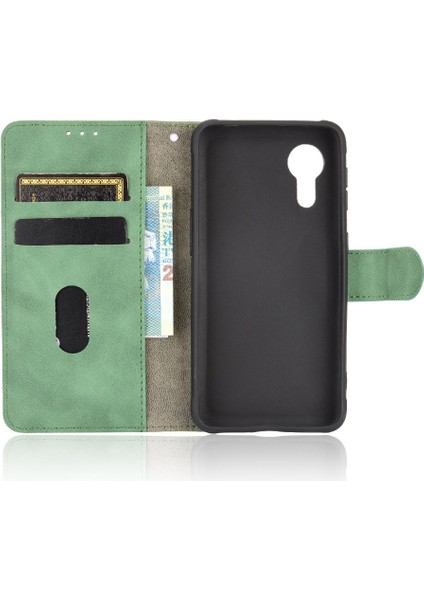 Kart Tutucu Kickstand Kart Deri ile Samsung Galaxy Xcover 5 Için Kılıf (Yurt Dışından) fırsatları