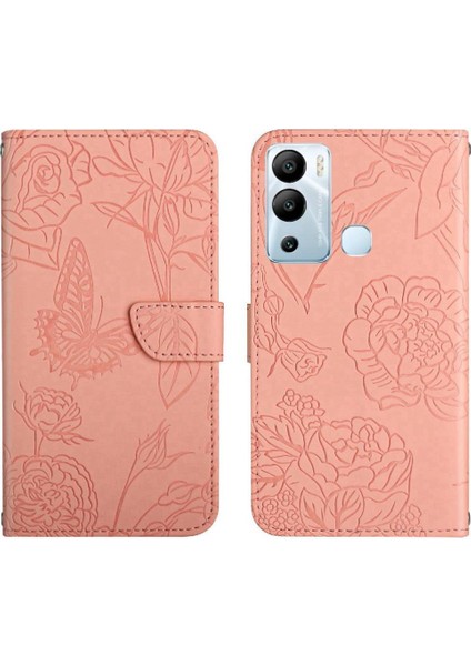 Bilek Kayışı Deri ile Infinix Sıcak 12I Pu Deri Flip Kapak Için Kılıf (Yurt Dışından)