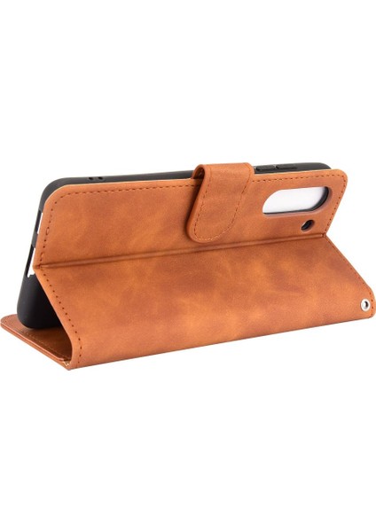 Samsung Galaxy S21 Fe Kart Ekleme Deri Folio Flip Case (Yurt Dışından)