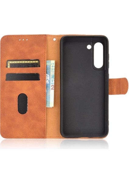 Samsung Galaxy S21 Fe Kart Ekleme Deri Folio Flip Case (Yurt Dışından)