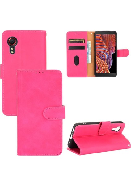 Kart Tutucu Kickstand Kart Deri ile Samsung Galaxy Xcover 5 Için Kılıf (Yurt Dışından) fiyatları