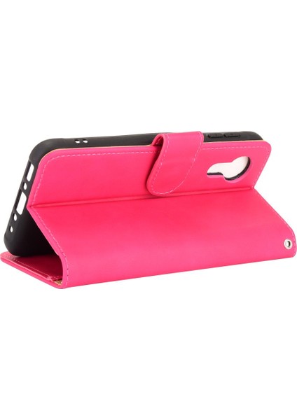Kart Tutucu Kickstand Kart Deri ile Samsung Galaxy Xcover 5 Için Kılıf (Yurt Dışından) modelleri