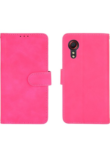 Kart Tutucu Kickstand Kart Deri ile Samsung Galaxy Xcover 5 Için Kılıf (Yurt Dışından) indirimleri