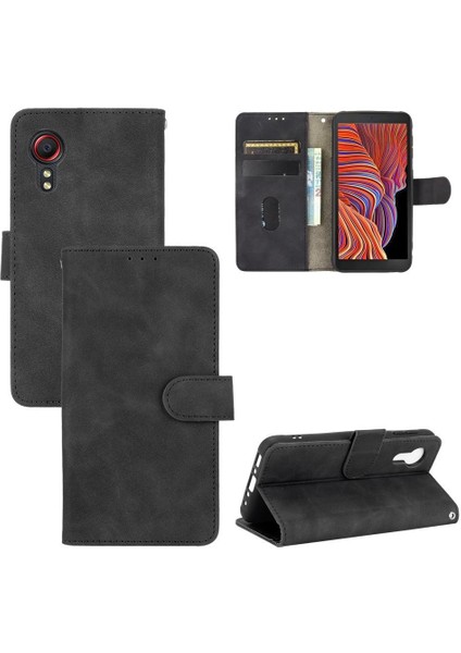 Kart Tutucu Kickstand Kart Deri ile Samsung Galaxy Xcover 5 Için Kılıf (Yurt Dışından) fiyatları