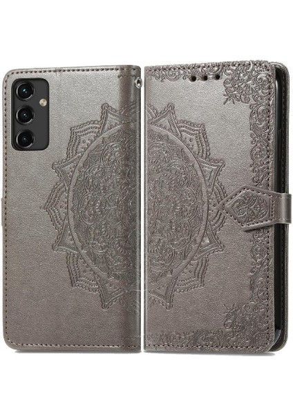 Samsung A14 5g Flip Kapak Darbeye Zarif Desen Deri (Yurt Dışından)