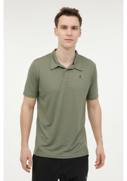 4m M-CT461 Sherman Erkek Pola Yaka Tişört Haki