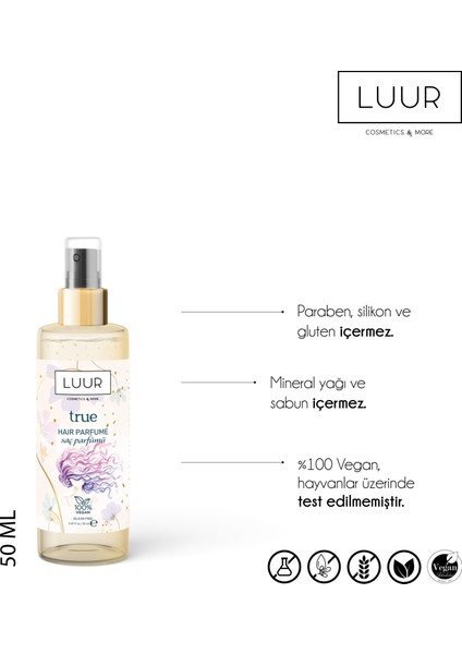 True Saç Parfümü 50 ml
