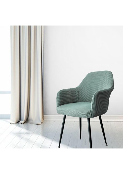 Jakarlı Sandalye Slipcover Sandalye Kılıfı Yıkanabilir Yeşil (Yurt Dışından) indirimleri