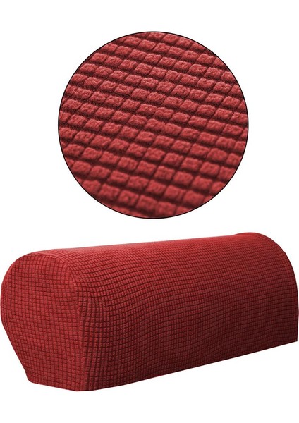 2 Kontrollü Kolçak I Slipcover Bordo Kırmızı (Yurt Dışından)