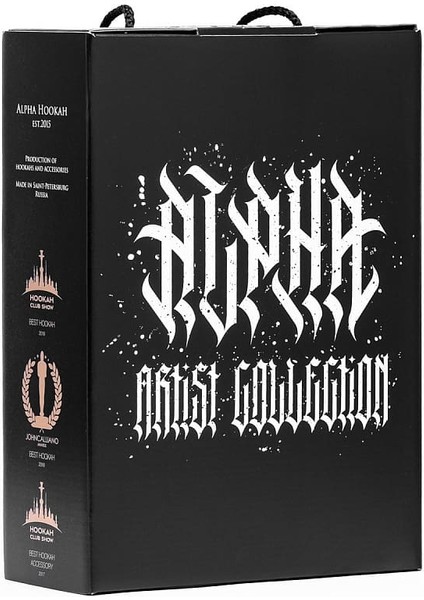 Alpha Hookah Model x Artist Collection Black Matte Nargile Takımı modelleri
