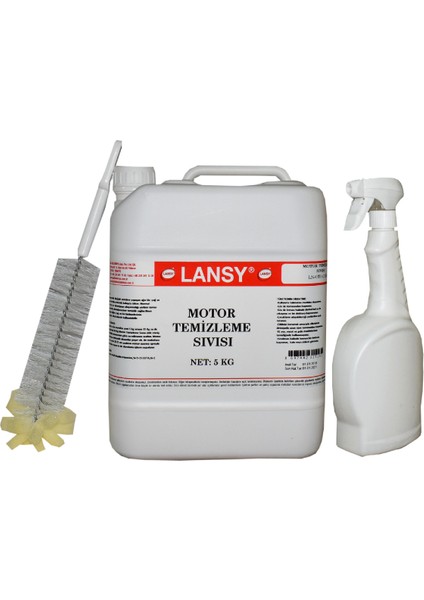 Motor Temizleme Sıvısı 5 kg + Sprey ve Fırça