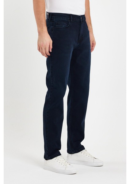 Erkek Daniel Blue Black Straight Fit Jean Pantolon modelleri