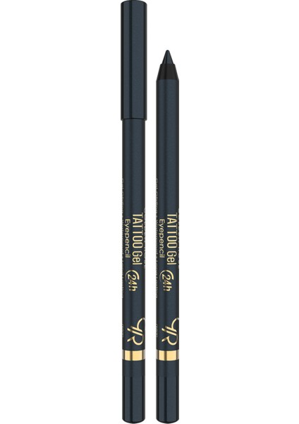 Golden Rose Tattoo Gel Eye Pencil Waterproof No: 107 - Suya Dayanıklı Jel Göz Kalemi - 8691190512309