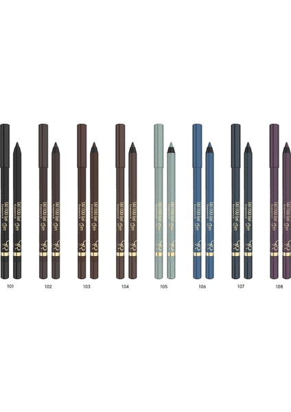 Tattoo Gel Eye Pencil Waterproof No: 108 - Suya Dayanıklı Jel Göz Kalemi - 8691190512316 indirimleri