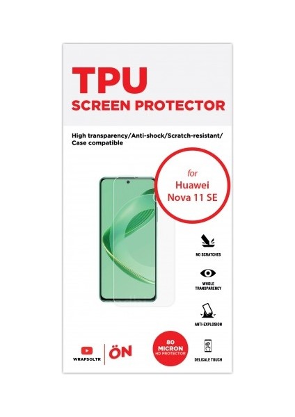Huawei Nova 11 Se Ekran Koruyucu Tpu Film fiyatları