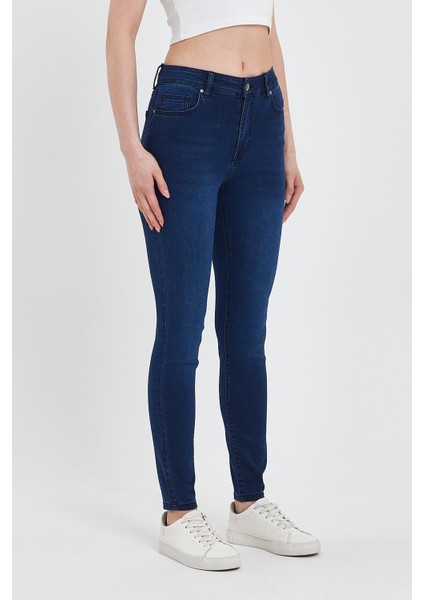 Kadın Gabriella Premium Dark Blue Skinny Jean Pantolon (Lyocell) modelleri
