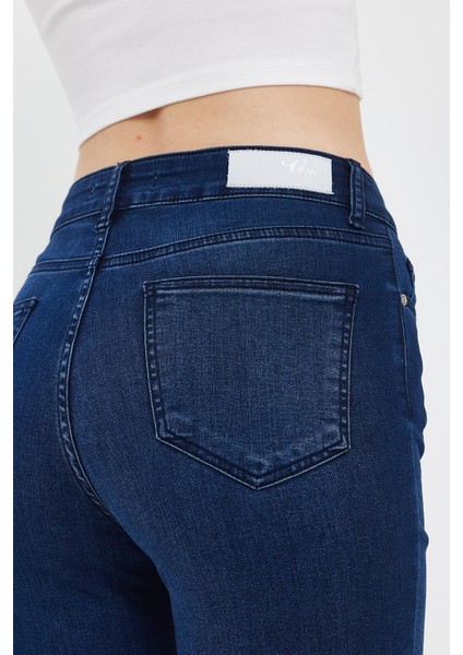 Kadın Gabriella Premium Dark Blue Skinny Jean Pantolon (Lyocell) fırsatları