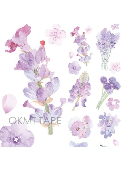 Flora Washi Tarzı Çiçek Bant Gülortancalavanta Kiraz Dergisi Washi Bantlar Japon Maskeleme Bandı Scrapbooking Dekoratif Çıkartmalar (Yurt Dışından)
