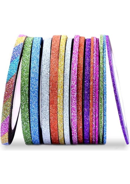 Lot Renk Fırçalama Glitter Washi Bant Seti Dıy Dekor Scrapbooking Sticker Maskeleme Kağıdı Dekorasyon Bandı Yapıştırıcı Okul Kaynağı (Yurt Dışından)