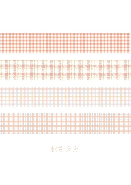 No.7 Tarzı Lot Renk Izgarası Washi Bant Seti Yapışkan Bant Dıy Scrapbooking Sticker Etiket Japon Maskeleme Bandı (Yurt Dışından)