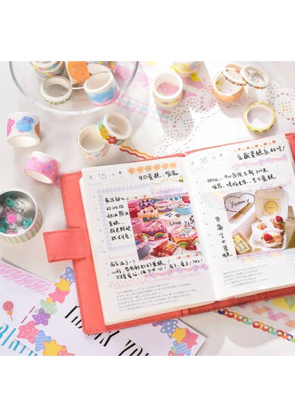 F Stili 20 Rulo Gökkuşağı Renk Maskeleme Washi Bant Scrapbooking Için Dıy Sanat El Sanatları Dekoratif Dergiler Planlayıcıları (Yurt Dışından) fırsatları