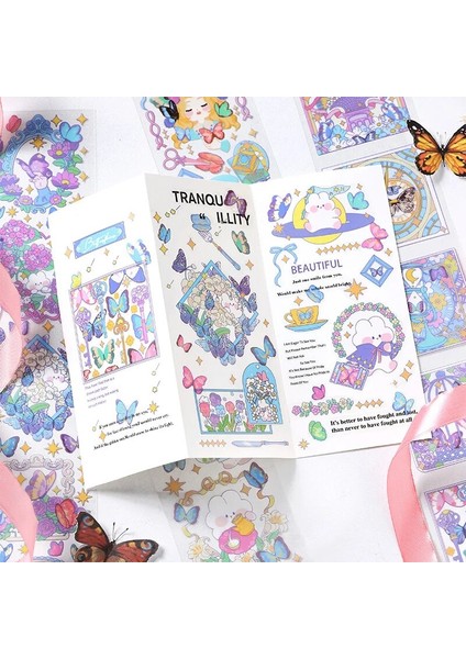Bir Stil 1 Sayfalık Pet Yaratıcı Sevimli Karikatür Kelebek Maskeleme Bandı Scrapbooking Dergisi Için Dıy Malzeme Çocuk Kız Planlayıcıları (Yurt Dışından) fırsatları
