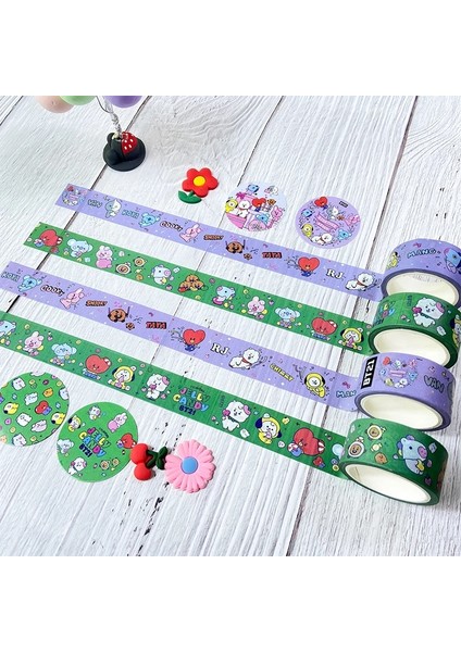 B 2 Tarzı 1 Adet Kawaii Washi Bant Scrapbooking Dıy Dekor Dergisi Kore Bant Sevimli Ayı Planlayıcısı Maskeleme Bandı Kağıt Günlüğü Kırtasiye Sticker (Yurt Dışından) modelleri