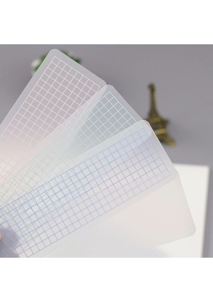 Mavi 10 Adet Tarzı Lot 5*15CM Bant Dağıtıcı, Mat Pvc Washi Bantlar Organizatör Cetvel Araçları Sargı Bandı Kırtasiye (Yurt Dışından) indirimleri