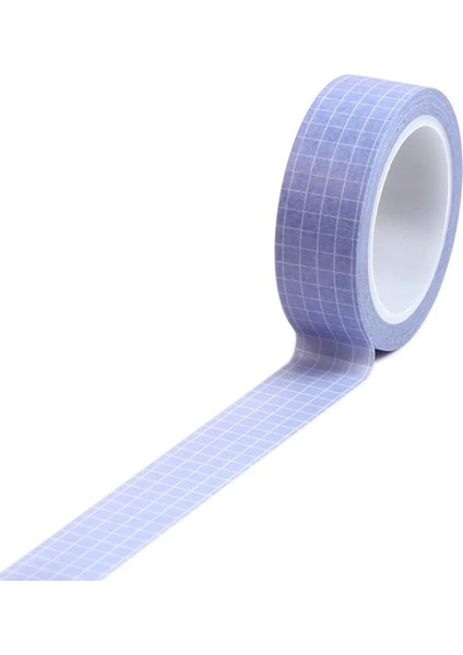 No.1 Tarzı 15MM * 10M Basit Temel Düz Renk Izgara Washi Bant Dıy Scrapbooking Maskeleme Bandı Dekoratif Etiket Kırtasiye (Yurt Dışından)
