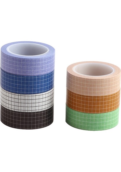 No.1 Tarzı 15MM * 10M Basit Temel Düz Renk Izgara Washi Bant Dıy Scrapbooking Maskeleme Bandı Dekoratif Etiket Kırtasiye (Yurt Dışından) fırsatları