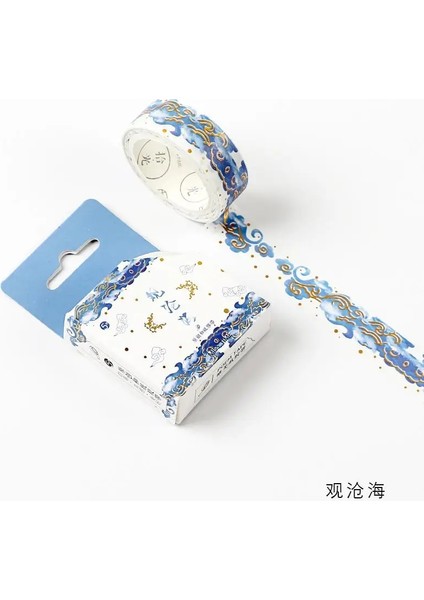 Bir Stil Totemler Tema Folyo Washi Bant Dıy Dekor Scrapbooking Sticker Maskeleme Kağıt Dekorasyon Bandı Yapışkanlı Okul Malzemeleri (Yurt Dışından)