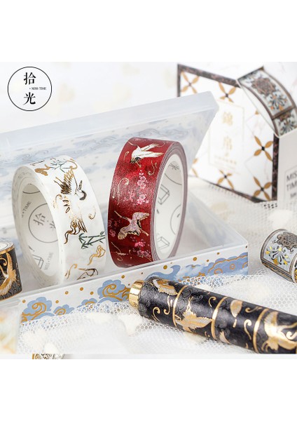 Bir Stil Totemler Tema Folyo Washi Bant Dıy Dekor Scrapbooking Sticker Maskeleme Kağıt Dekorasyon Bandı Yapışkanlı Okul Malzemeleri (Yurt Dışından)
