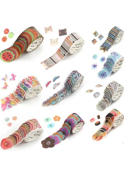 Çiçek 13 Tarzı 200 Yapraklı Rulo Yaratıcı Çiçek Yaprağı Washi Bant, Maskeleme Bandı Çıkartmaları S, Dıy Mandıra, Dergi, Scrapbooking Şişesi (Yurt Dışından) fırsatları