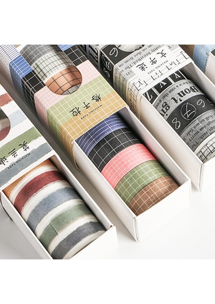 No.2 Tarzı Ack Retro Alfabe Numarası Izgara Dekoratif Washi Bant Yapışkan Bant Diy Scrapbooking Etiket Etiket Maskeleme Craft Bant (Yurt Dışından) modelleri