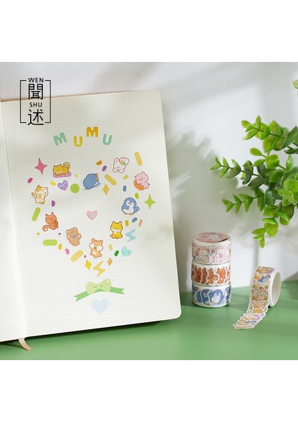 H Tarzı Rulo Kawaii Karikatür Nokta Washi Bant Sevimli Hamster Penguen Tavşan Ayı Dekoratif Sticker Scrapbooking Günlüğü Kitap Için (Yurt Dışından) fırsatları
