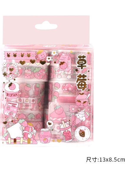 Kız Washi Bant Stili Washi Bant Seti Scrapbooking Malzemesi Okul Malzemeleri Kırtasiye Sakura Washitape Unicorn Papeleria Japonesa Maskeleme Bandı (Yurt Dışından)