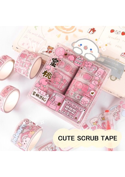 Kız Washi Bant Stili Washi Bant Seti Scrapbooking Malzemesi Okul Malzemeleri Kırtasiye Sakura Washitape Unicorn Papeleria Japonesa Maskeleme Bandı (Yurt Dışından)