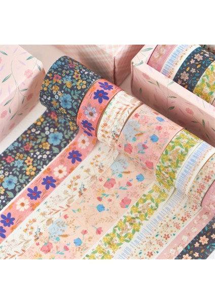 Maskeleme Bandı Stili S Beden Washi Bant Seti Güzel Okul Kırtasiye Malzemeleri Günlük Çıkartmalar Vintage Scrapbooking Lot Dekoratif Bant Renkli Kağıt (Yurt Dışından)