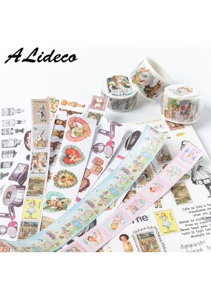 Hongsejieri3.0cm Tarzı Lot Washi Maskeleme Bantları Paskalya Partisi Hayvanlar Dekoratif Yapışkanlı Scrapbooking Kendi Başına Yap Kağıdı Japon Çıkartmaları 5 M (Yurt Dışından)
