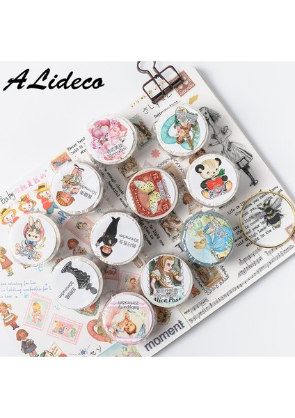 Hongsejieri3.0cm Tarzı Lot Washi Maskeleme Bantları Paskalya Partisi Hayvanlar Dekoratif Yapışkanlı Scrapbooking Kendi Başına Yap Kağıdı Japon Çıkartmaları 5 M (Yurt Dışından)